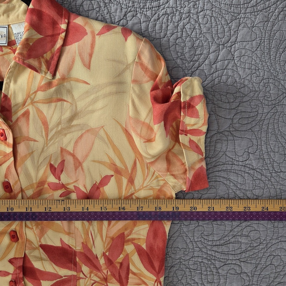 Vtg Napa Valley Button Down Shirt Women's S Tailored Tropical Retro Hawaiian - Picture 8 of 9